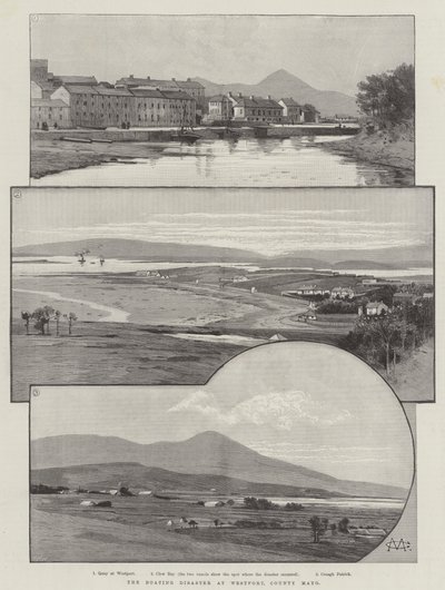 Il disastro nautico a Westport, contea di Mayo da Charles Auguste Loye